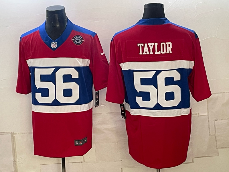 Men New York Giants #56 Taylor red Nike 2026 NFL Game Jersey 1025005->new york giants->NFL Jersey